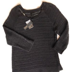 NWT Apt 9 black long sleeve lightweight sweater XL